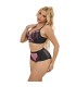 SUBBLIME 955571 CONJUNTO SUJETADOR CON CREMALLERA DE MALLA DE CHAROL ROSA S M
