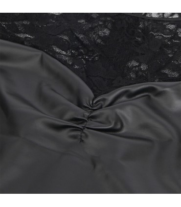 SUBBLIME 955601 VESTIDO DE MANGA LARGA CON ENCAJE NEGRO L XL