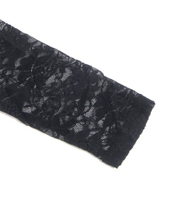 SUBBLIME 955601 VESTIDO DE MANGA LARGA CON ENCAJE NEGRO L XL