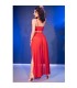 CHILIROSE CR 4850 SET TOP ROJO Y LEGGINS CON COMPLEMENTOS DORADOS M