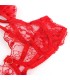 SUBBLIME 957506 CONJUNTO SUJETADOR Y LIGA DE ENCAJE ROJO S M