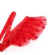 SUBBLIME 957513 CONJUNTO SUJETADOR Y LIGA DE ENCAJE ROJO L XL