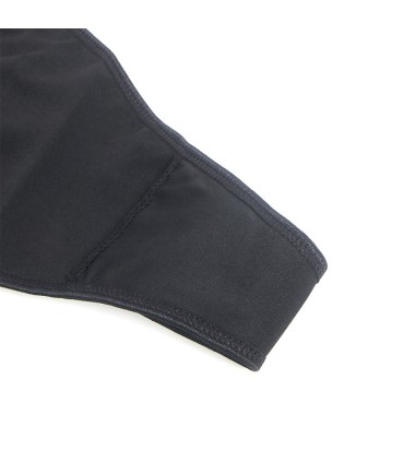 SUBBLIME 957520 VESTIDO DE CUERO CON ENCAJE FLORAL NEGRO S M