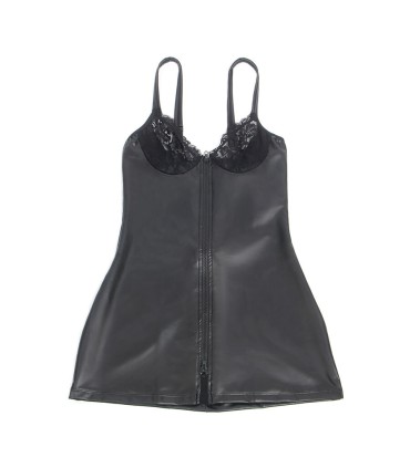 SUBBLIME 957568 VESTIDO DE CUERO CON CREMALLERA NEGRO S M