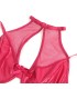 SUBBLIME 957605 CONJUNTO SUJETADOR Y FALDA DE CUERO ROJO S M