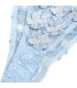 SUBBLIME 957629 CONJUNTO SUJETADOR Y PANTIES CON BORDADOS DE FLORES CELESTE S M