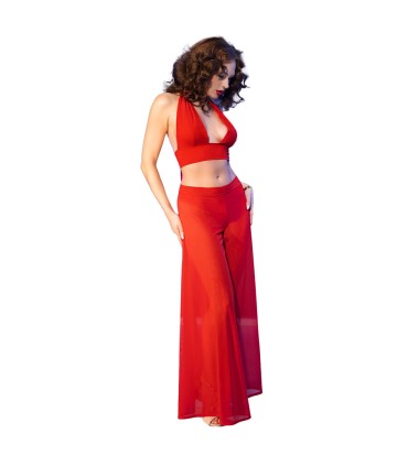 CHILIROSE CR 4857 SET TOP Y PANTALONES ROJO TALLA M