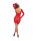 PASSION BS110 BODYSTOCKING PUNTOS ROJO