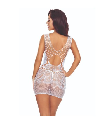 PASSION BS111 BODYSTOCKING ENCAJE BLANCO