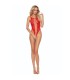 PASSION BS112 BODYSTOCKING ENCAJE ROJO