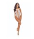 PASSION BS112 BODYSTOCKING ENCAJE BLANCO