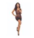 PASSION BS113 BODYSTOCKING ENCAJE NEGRO