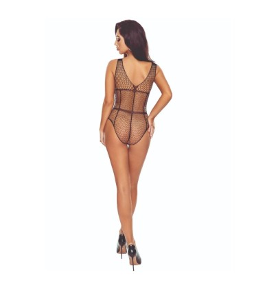 PASSION BS114 BODYSTOCKING REJILLA NEGRO