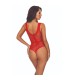 PASSION BS115 BODYSTOCKING REJILLA ROJO