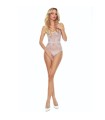 PASSION - BS115 BODYSTOCKING REJILLA BLANCO