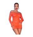 CHILIROSE - CR 4859 MINI VESTIDO NARANJA L