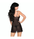 LIVCO CORSETTI FASHION LUISE 1710 BABYDOLL TANGA NEGRO S