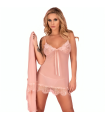 LIVCO CORSETTI FASHION - HYEONA 1710 BABYDOLL + TANGA ROSA S