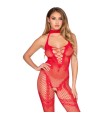 LEG AVENUE - 89336 BODYSTOCKING SIN ENTREPIERNA ROJO - TALLA ÚNICA