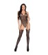 LEG AVENUE 89360 BODY CON LIGUERO Y ESPALDA ABIERTA NEGRO TALLA UNICA