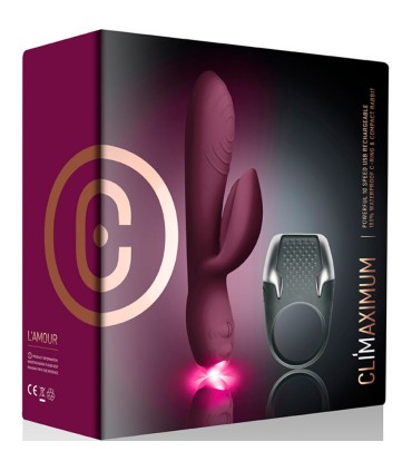 CLIMAXIMUM LAMOUR KIT VIBRADOR RABBIT ANILLO PENE LED