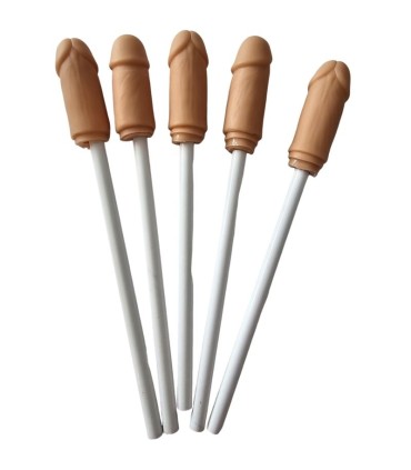 DIABLO PICANTE 5 LAPICES CON PUNTA DE PENE NATURAL