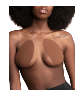 BYE BRA REALZADOR PECHOS 3 PARES DE SATEN MARRON COPA F H