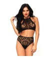 LEG AVENUE - SET 2 PIEZAS TOP Y PANTIES M/L