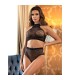 SUBBLIME 952082 SET DE REJILLA CON BRILLANTES NEGRO TALLA UNICA