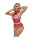SUBBLIME 952402 SET DE REJILLA CON BRILLANTES ROJO TALLA UNICA