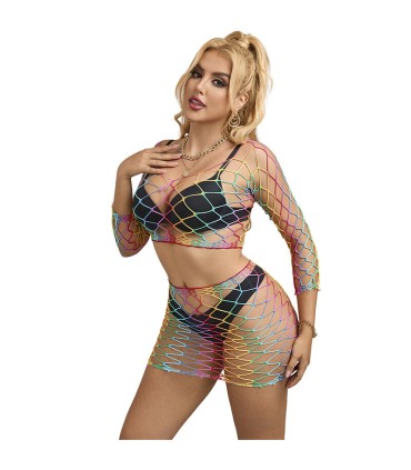 SUBBLIME 952440 SET DE REJILLA 2 PIEZAS MANGA LARGA ARCOIRIS TALLA UNICA