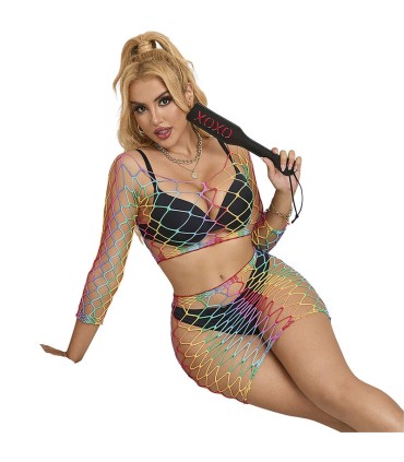 SUBBLIME 952440 SET DE REJILLA 2 PIEZAS MANGA LARGA ARCOIRIS TALLA UNICA