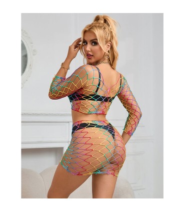 SUBBLIME 952440 SET DE REJILLA 2 PIEZAS MANGA LARGA ARCOIRIS TALLA UNICA