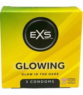EXS CONDOMS GLOWN IN THE DARK