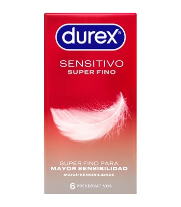 DUREX SENSITIVO SUPER FINO 6 UNIDADES
