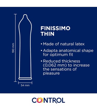 CONTROL PRESERVATIVOS FINISSIMO SENSO 144 UNIDADES