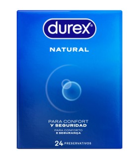 DUREX PRESERVATIVOS NATURAL 24 UNIDADES