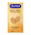 DUREX - PRESERVATIVOS REAL FEEL SIN LÁTEX 12 UNIDADES