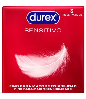 DUREX PRESERVATIVOS SENSITIVO 3 UNIDADES