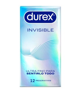 DUREX PRESERVATIVOS INVISIBLE ULTRA FINO 12 UNIDADES