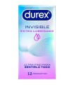 DUREX - PRESERVATIVOS INVISIBLE EXTRA LUBRICADO 12 UNIDADES