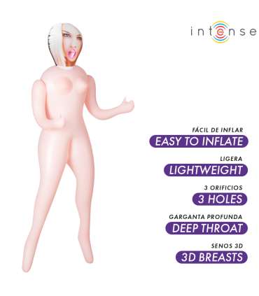 INTENSE DOLLS IRINA MUNECA HINCHABLE CON TRES ORIFICIOS