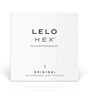 LELO HEX PRESERVATIVO CAJA 3 UDS
