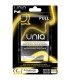 UNIQ PULL PRESERVATIVOS CON TIRAS SIN LATEX 3 UNIDADES