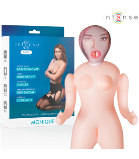 INTENSE DOLLS MONIQUE MUNECA HINCHABLE CON TRES ORIFICIOS