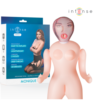 INTENSE DOLLS MONIQUE MUNECA HINCHABLE CON TRES ORIFICIOS