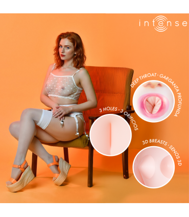 INTENSE DOLLS SCARLETT MUNECA HINCHABLE CON TRES ORIFICIOS