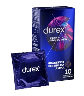 DUREX PERFECT CONNECTION EXTRA LUBRICACION SILICONA 10 UNIDADES