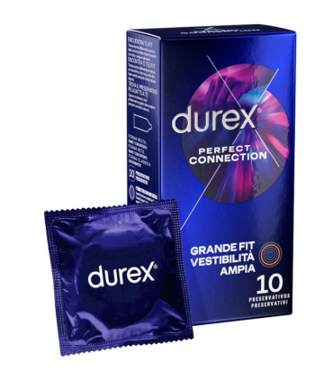 DUREX PERFECT CONNECTION EXTRA LUBRICACION SILICONA 10 UNIDADES