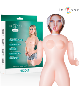 INTENSE DOLLS NICOLE MUNECA HINCHABLE CON TRES ORIFICIOS